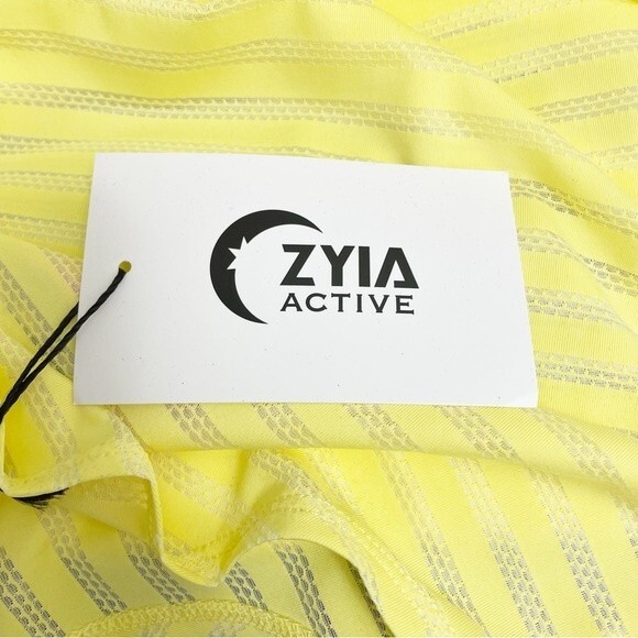NWT Zyia Active Lemon Nimbus Brighter Tank Quick Dry Muscle Tee Women’s Size XL - Picture 12 of 13